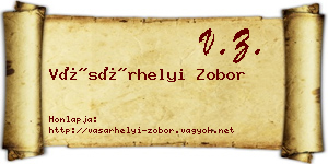 Vásárhelyi Zobor névjegykártya